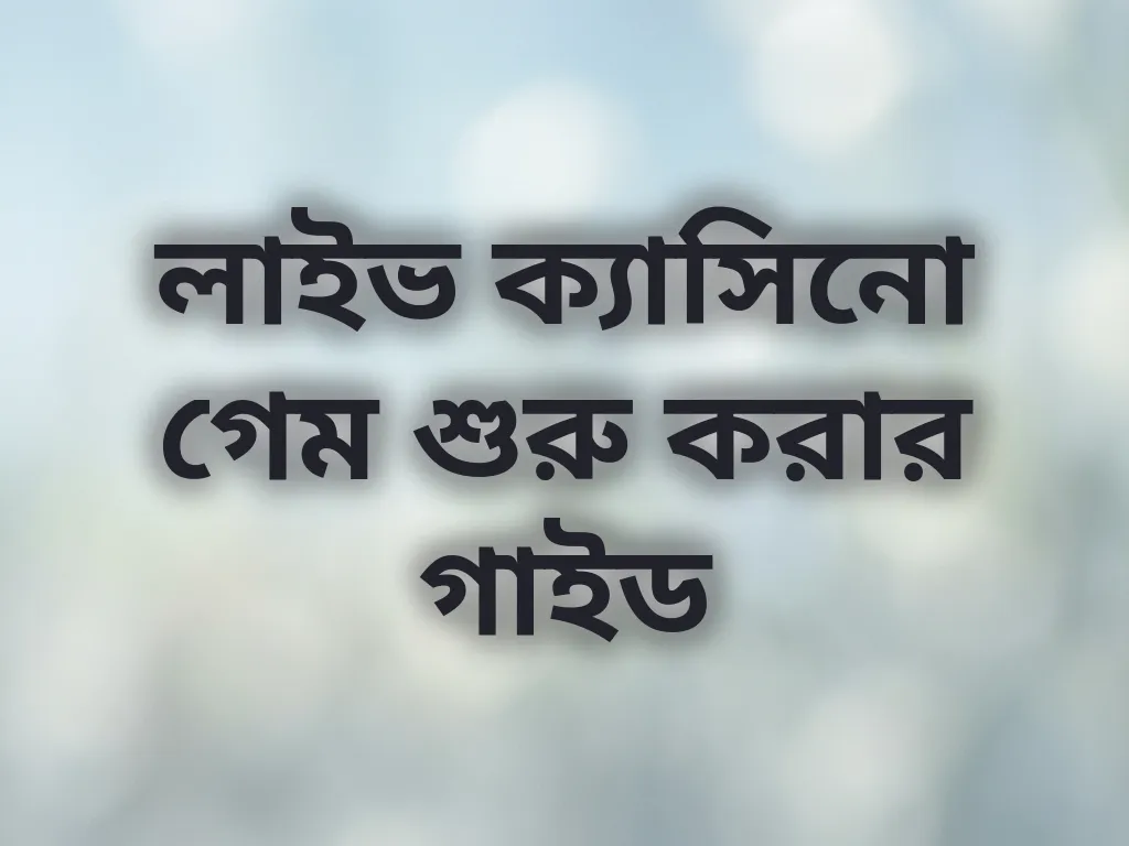 লাইভ ক্যাসিনো গাইড